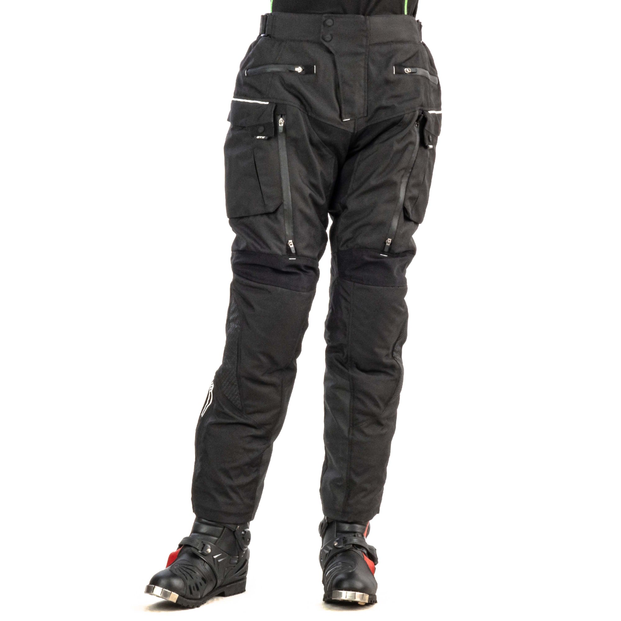 Штаны мотоциклетные (текстиль) GTX EJ-3001 BLACK (L)